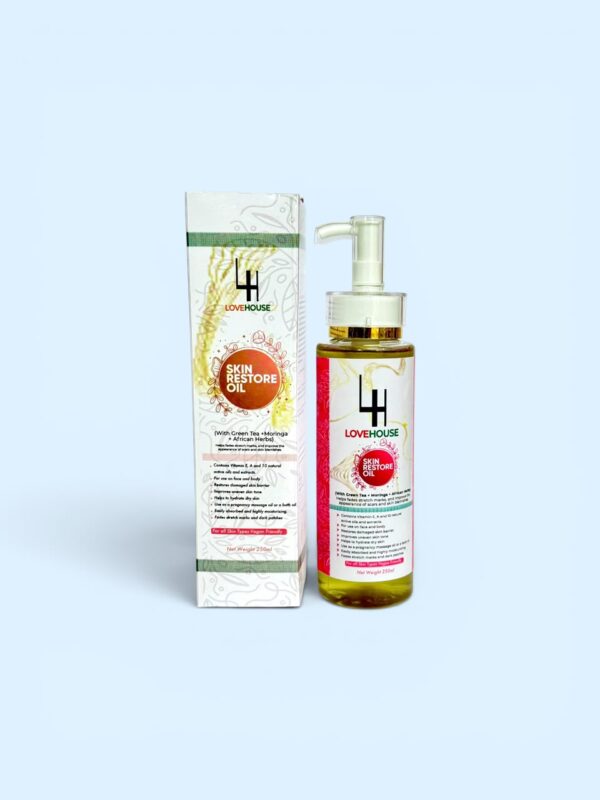 SKIN RESTORE OIL  (With Green tea + Moringa + African herbs)