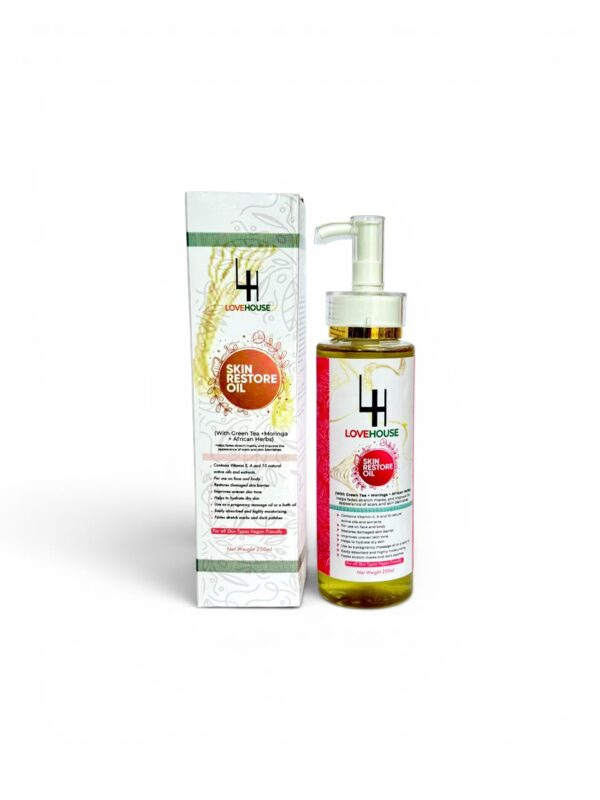 SKIN RESTORE OIL  (With Green tea + Moringa + African herbs)