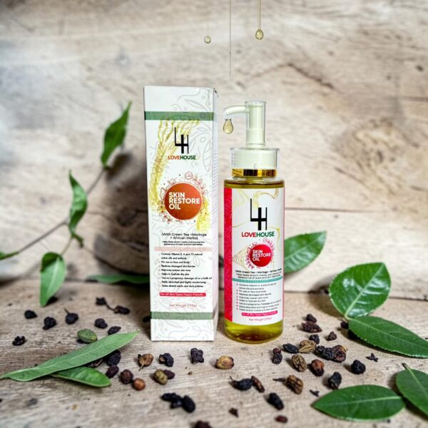 SKIN RESTORE OIL  (With Green tea + Moringa + African herbs)