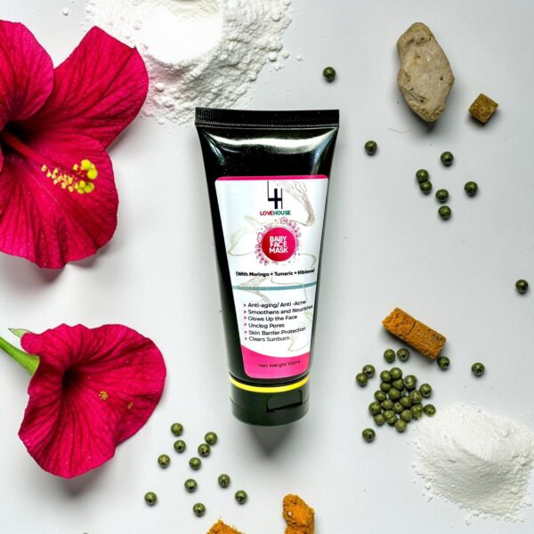 BABY FACE MASK (With Moringa + Tumeric + Hibiscus)